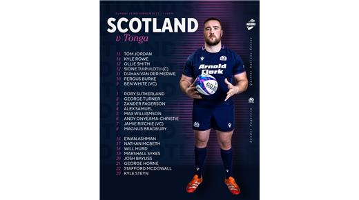 ESCOCIA SE MIDE ANTE TONGA BUSCANDO MEJORAR SU IMAGEN TRAS LA DERROTA CON LOS PUMAS