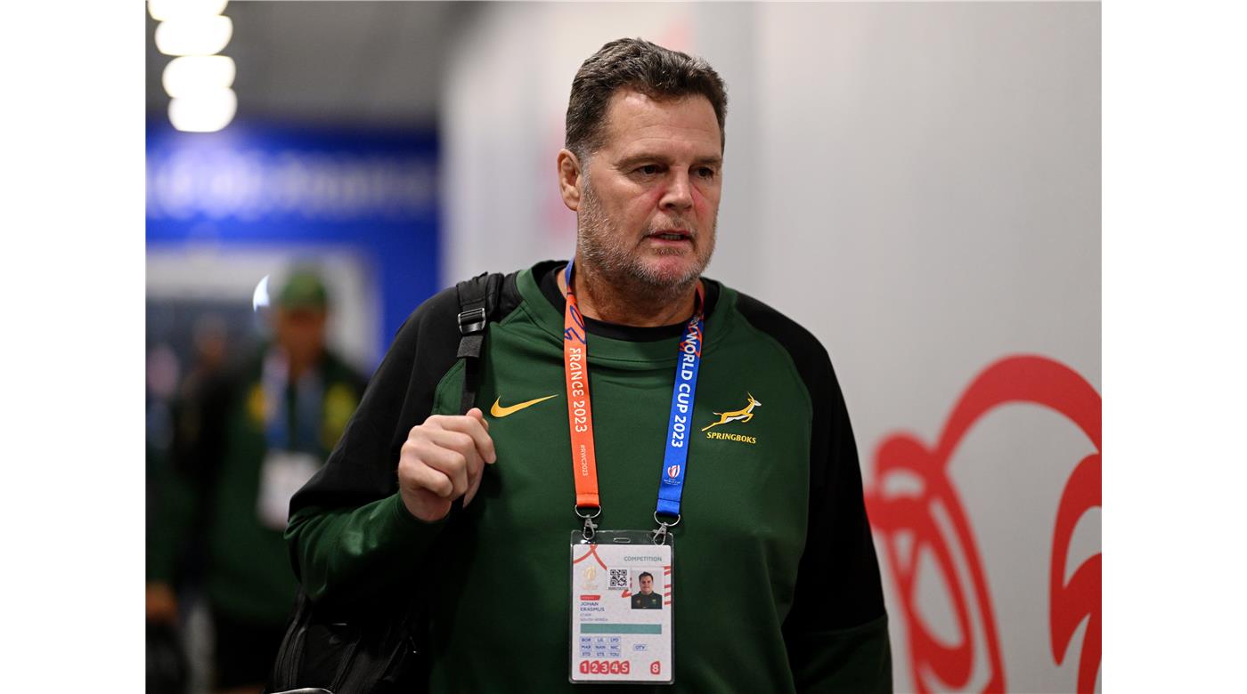 RASSIE ERASMUS SEGUIRÁ AL FRENTE DE LOS SPRINGBOKS HASTA EL 2031