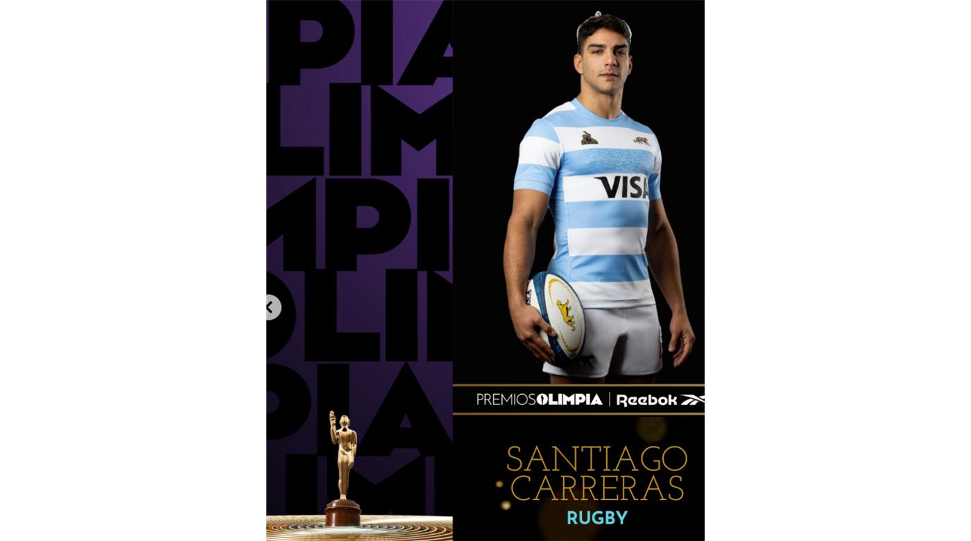 SANTIAGO CARRERAS, FUE ELEGIDO EL OLIMPIA DE PLATA EN RUGBY DE LA TEMPORADA 2025