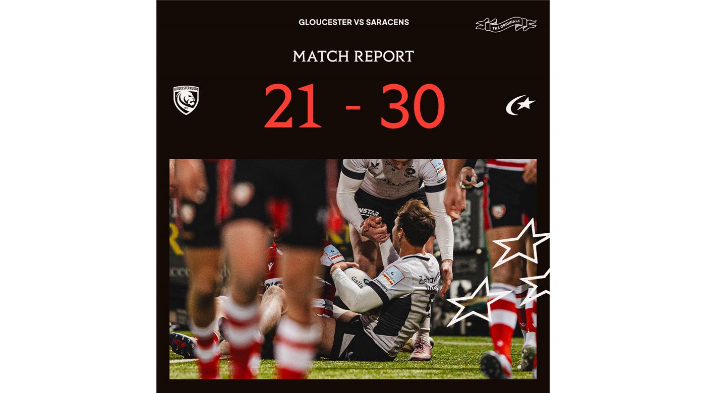 SARACENS CON LUCIO CINTI Y JUAN GONZÁLEZ SUPERARON DE VISITA AL GLOUCESTER