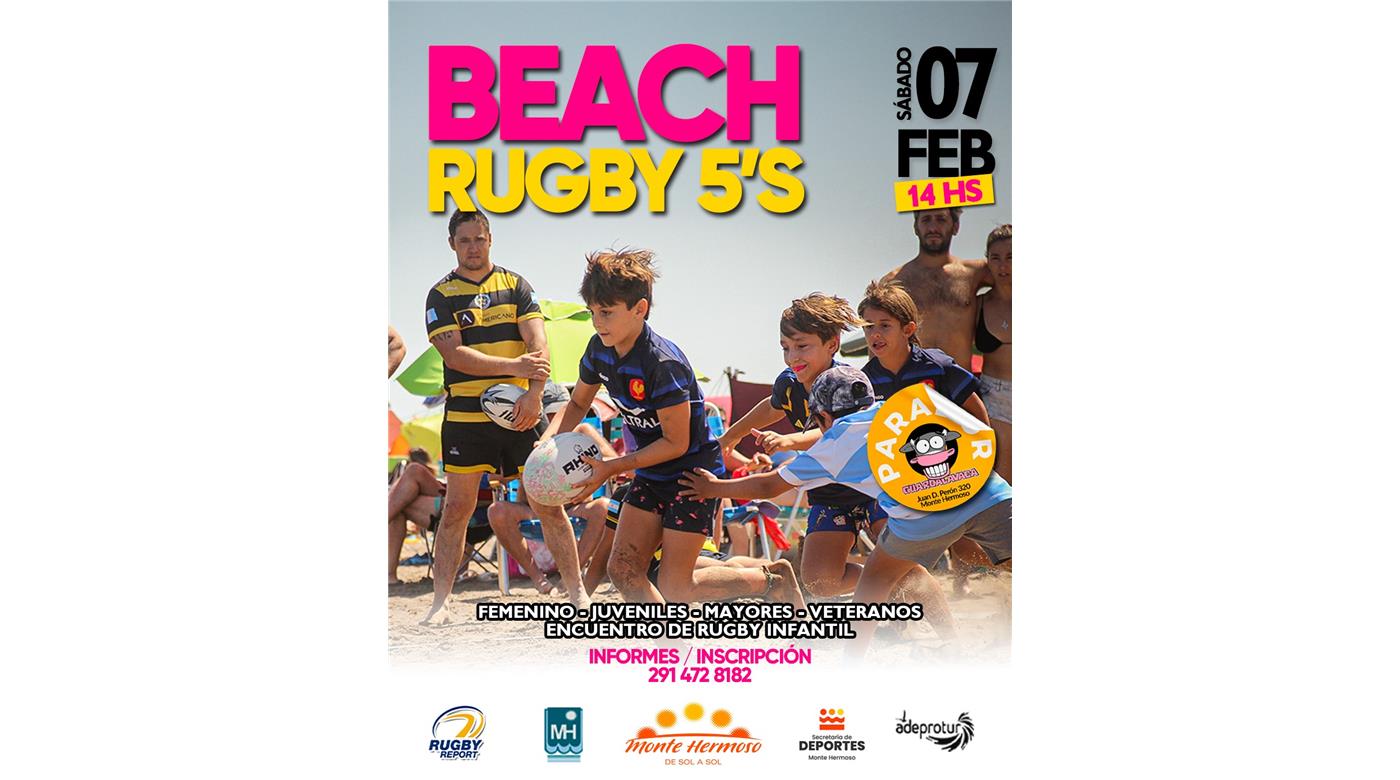EL BEACH RUGBY 5´S VUELVE A MONTE HERMOSO