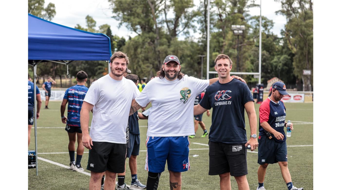 CAPIBARAS XV RECIBIÓ LA VISITA DE SORDONI, RUBIOLO Y COVASSI 