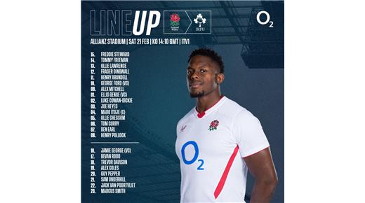 INGLATERRA IRÁ CON TRES CAMBIOS PARA ENFRENTAR A IRLANDA