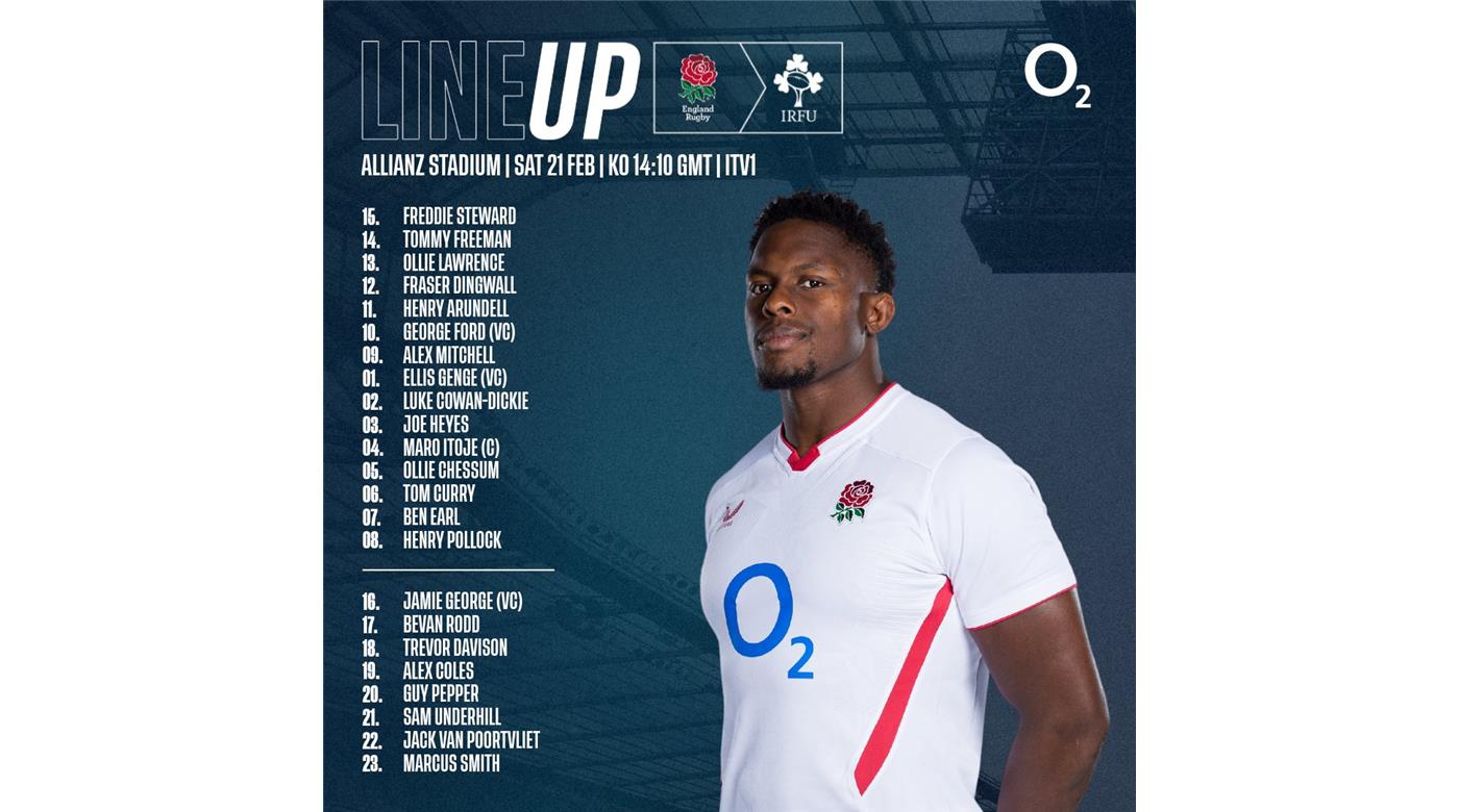 INGLATERRA IRÁ CON TRES CAMBIOS PARA ENFRENTAR A IRLANDA