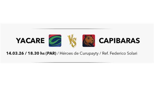 YACARÉ ESPERA A CAPIBARAS EN BUSCA DE CONSEGUIR SU PRIMERA ALEGRÍA