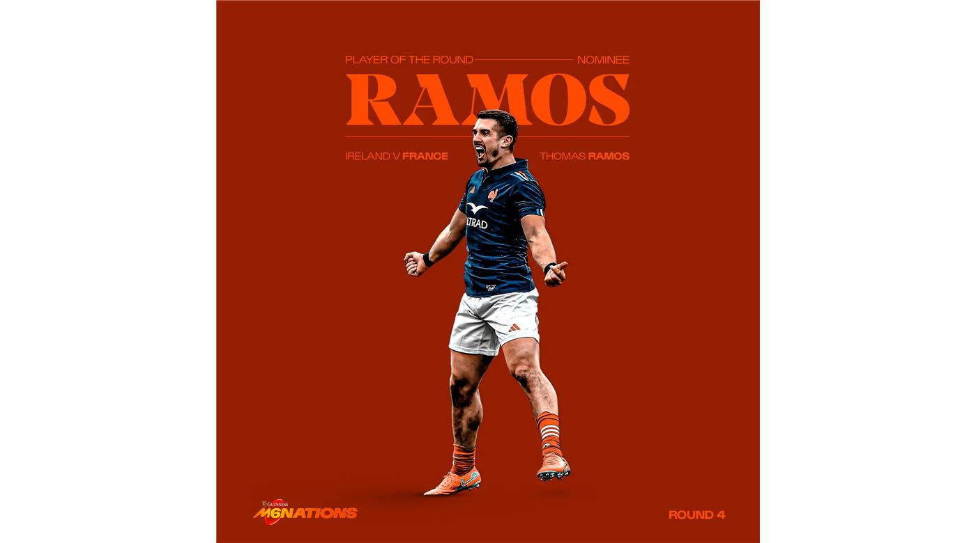 THOMAS RAMOS Y LOUIS BIELLE-BIARREY A LA ALTURA DEL RUGBY FRANCÉS: FUERON EL GOLEADOR Y EL TRYMAN DEL 6 NACIONES