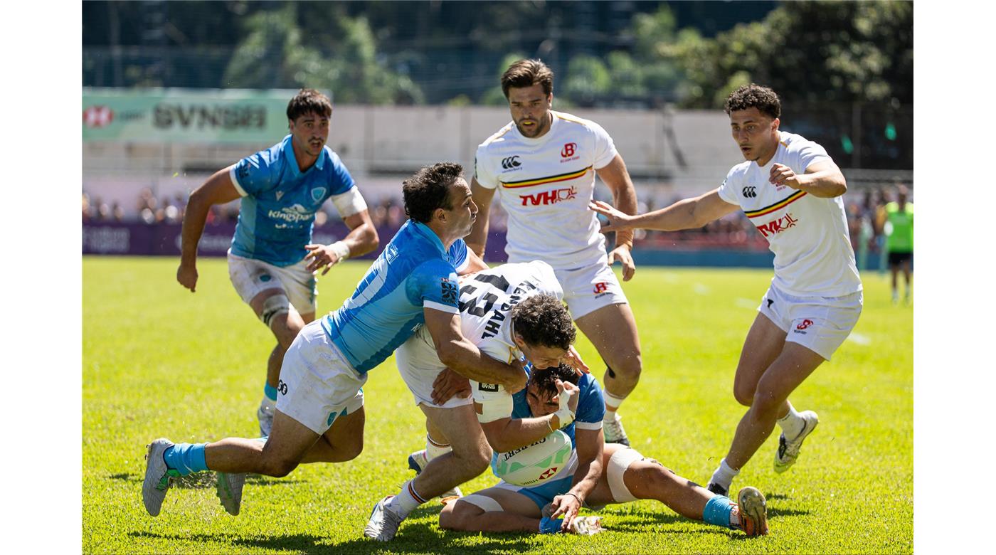LOS TEROS 7S LE GANARON A BÉLGICA Y SE CLASIFICARON PARA JUGAR LAS FINALES EN BUSCA DEL CIRCUITO MUNDIAL 