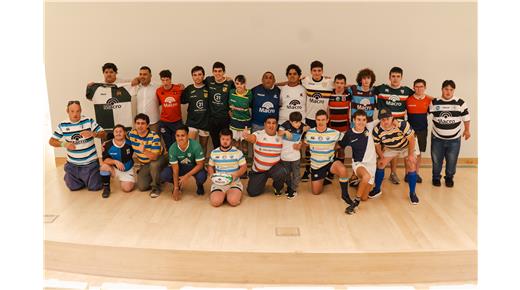 SE TOMÓ LA PRIMERA FOTO DE CAPITANES DE RUGBY INCLUSIVO