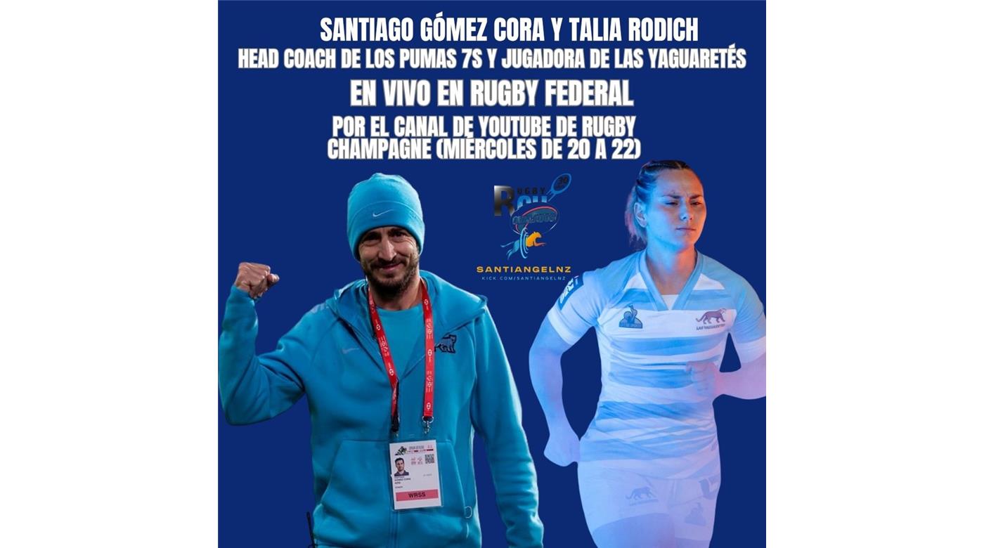 NO TE PIERDAS UN  NUEVO PROGRAMA DE RUGBY CHAMPAGNE FEDERAL DESDE LAS 20HS