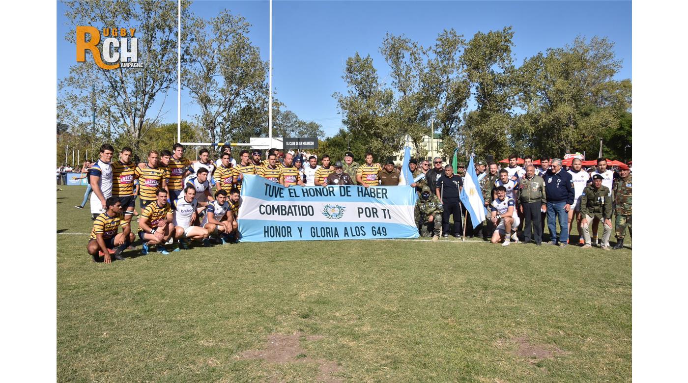 En el día del Veterano y de los Caídos en la Guerra de Malvinas el rugby realizó diferentes homenajes