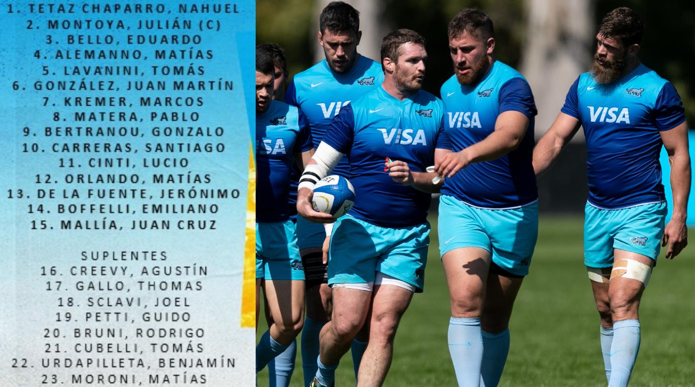 CON SIETE CAMBIOS LOS PUMAS VAN POR LA HAZAÑA ANTE SUDÁFRICA