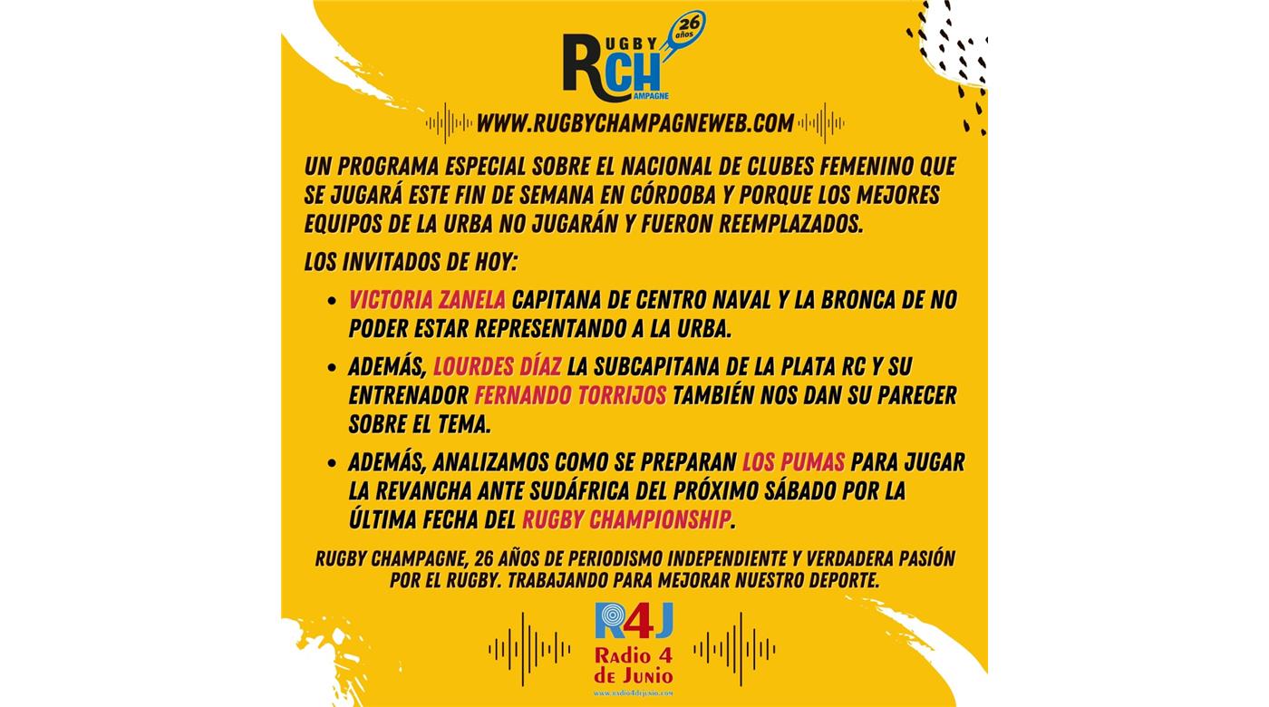 SE VIENE UN PROGRAMÓN: ESTA TARDE NO PODÉS PERDERTE RCH RADIO