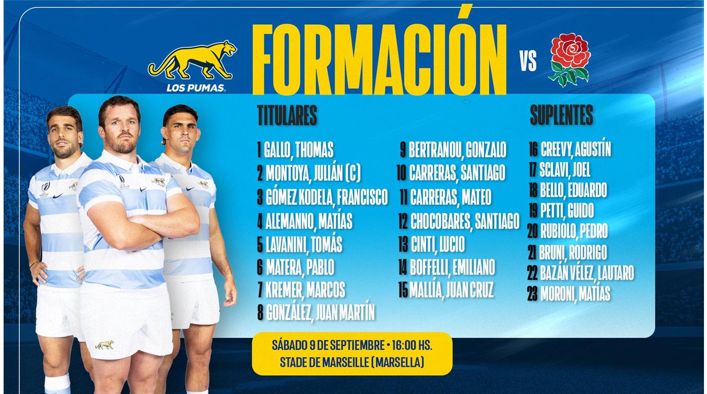 LOS PUMAS TIENEN TODO LISTO PARA EL DEBUT EN EL MUNDIAL DE FRANCIA