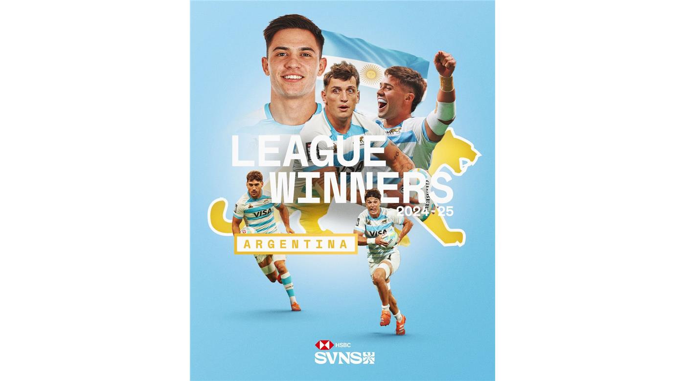 LOS PUMAS SEVEN SON LOS BICAMPEONES 2024-25 DEL CIRCUITO MUNDIAL EN SU FASE REGULAR