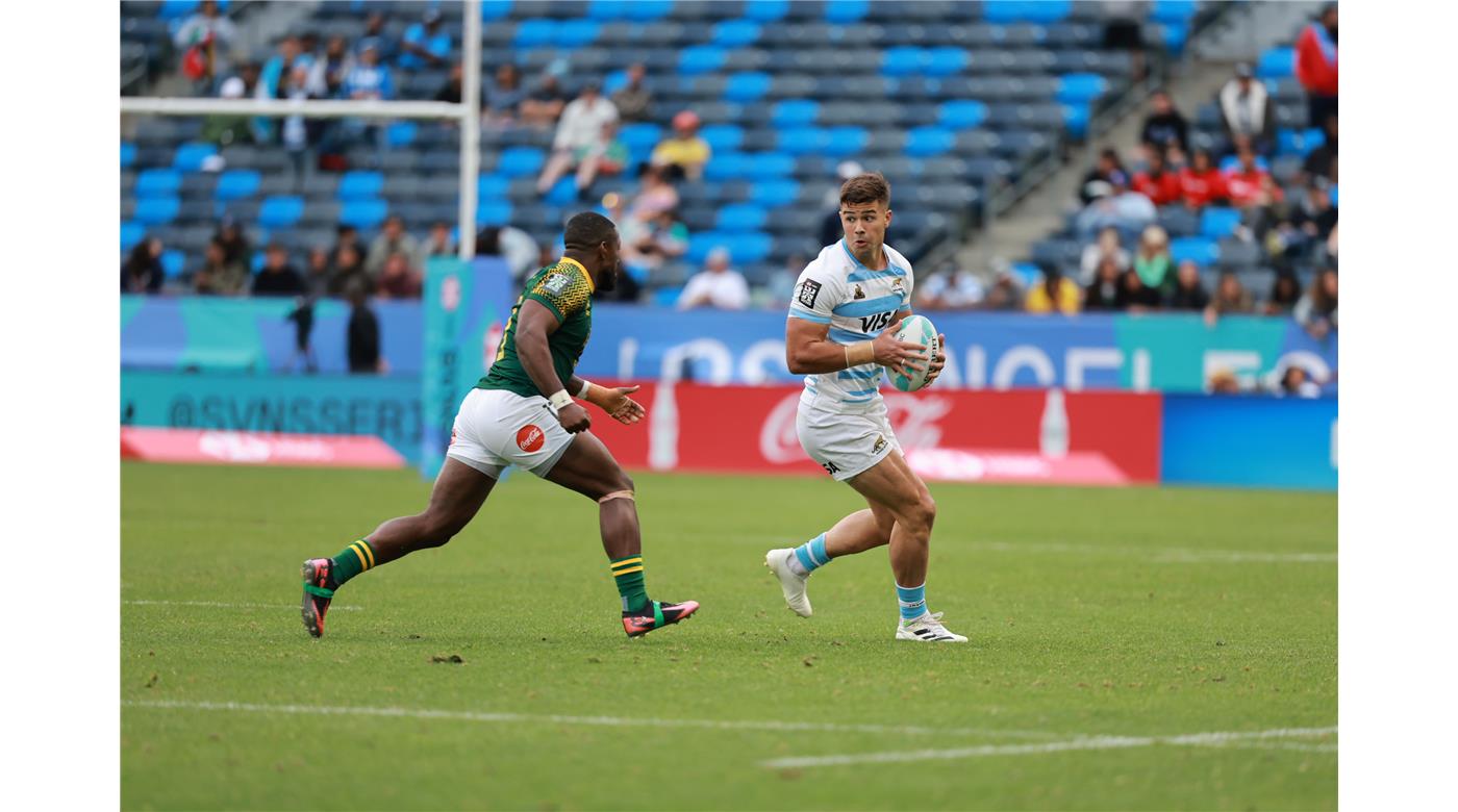 LOS PUMAS SEVEN PERDIERON ANTE SUDÁFRICA Y FINALIZARON SEGUNDOS EN EL GRUPO