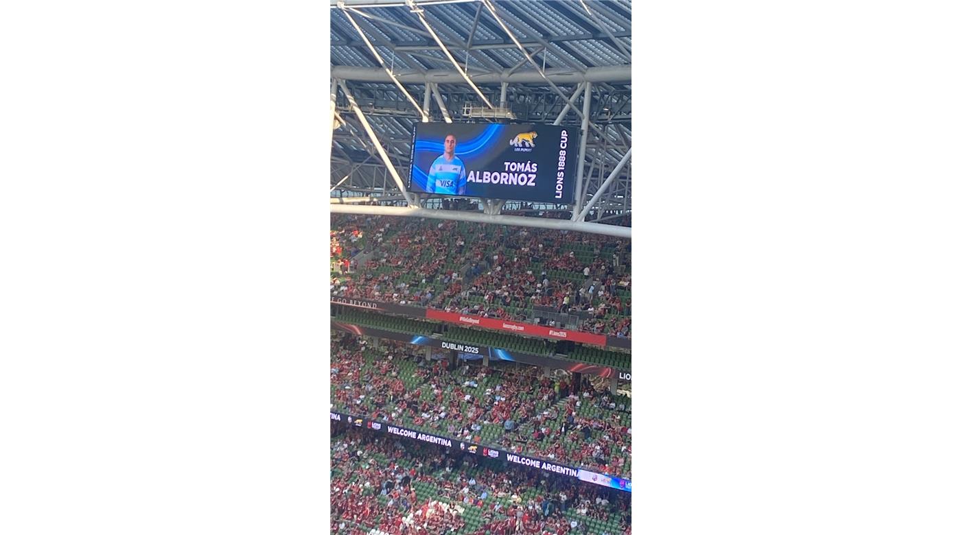 EL AVIVA STADIUM DESDE ADENTRO
