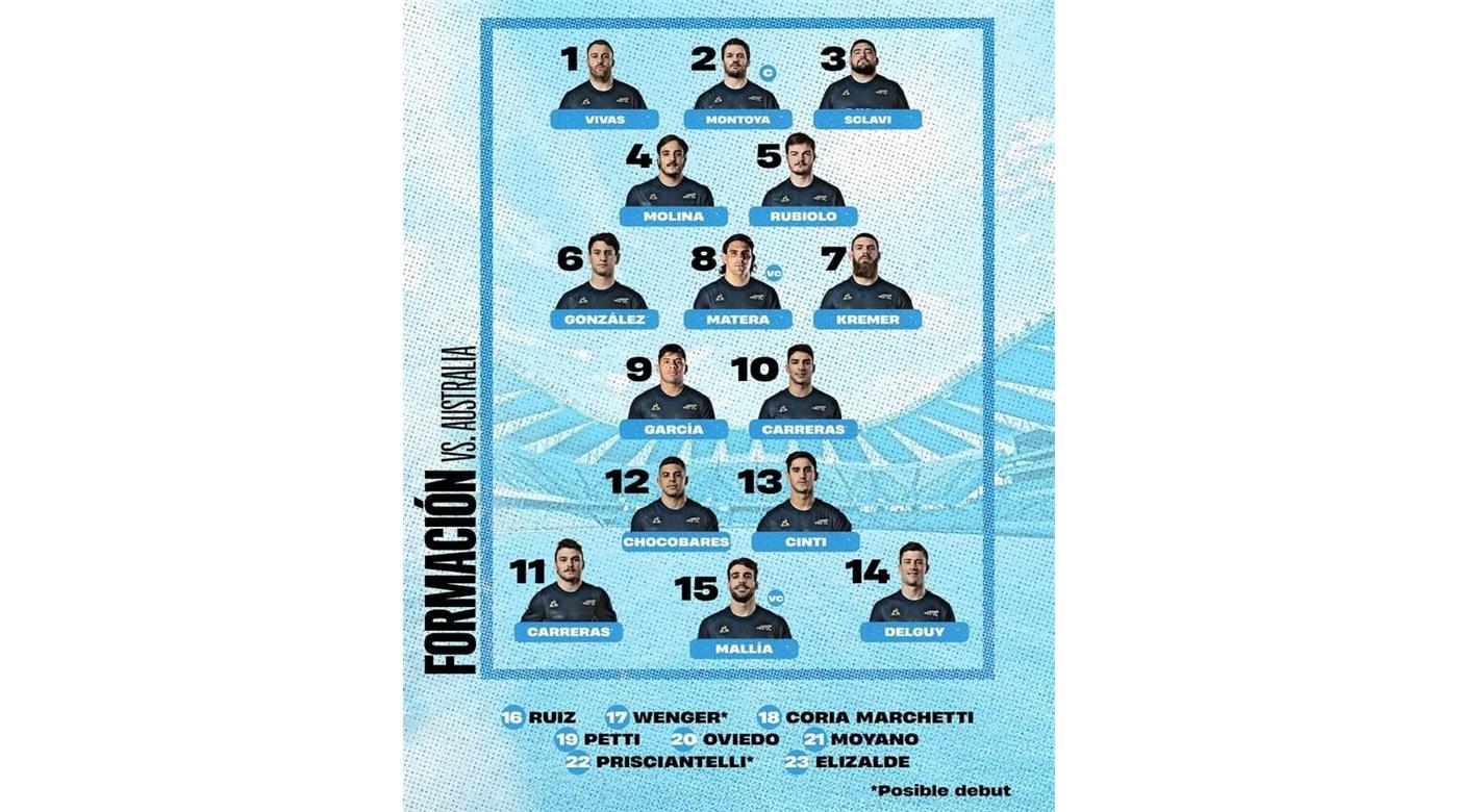 LOS PUMAS CONFIRMADOS PARA MEDIRSE CON AUSTRALIA 