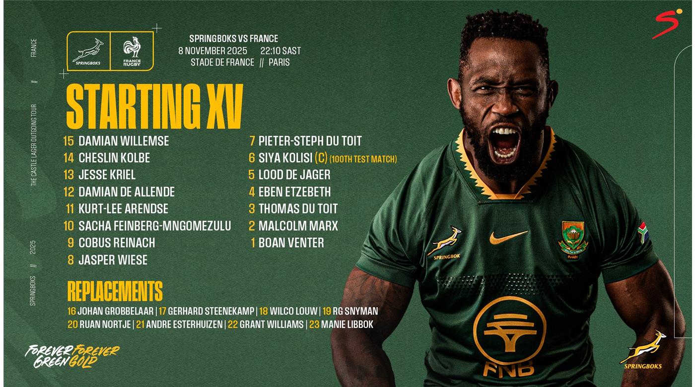 FRANCIA RECIBE A SUDÁFRICA EN UN DUELO DE CAMPANILLAS