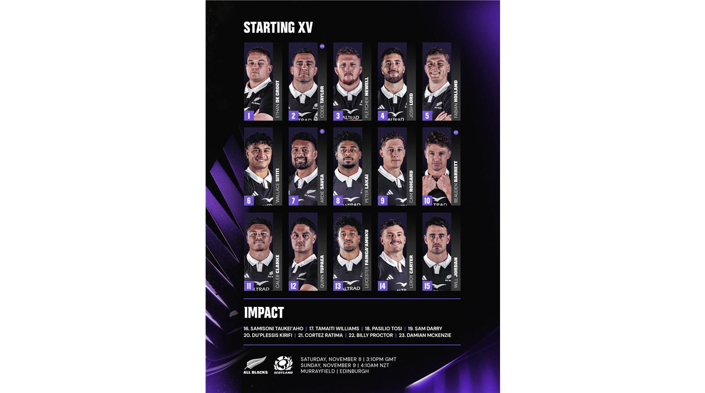 ESCOCIA SE MIDE ANTE LOS ALL BLACKS EN OTRO CHOQUE INTERESANTE DEL FIN DE SEMANA 