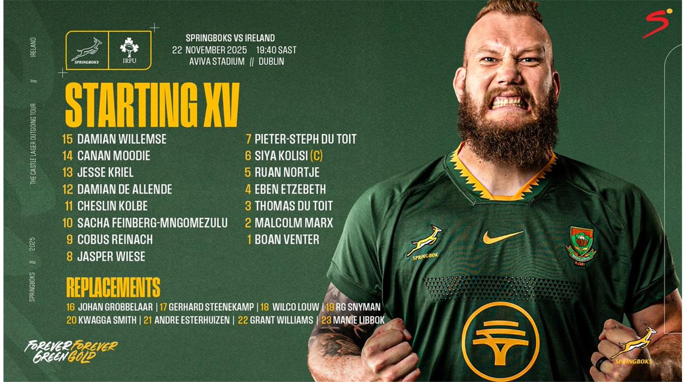 IRLANDA ESPERA POR SUDÁFRICA, UN CHOQUE DE POTENCIAS, PARA NO PERDÉRSELO