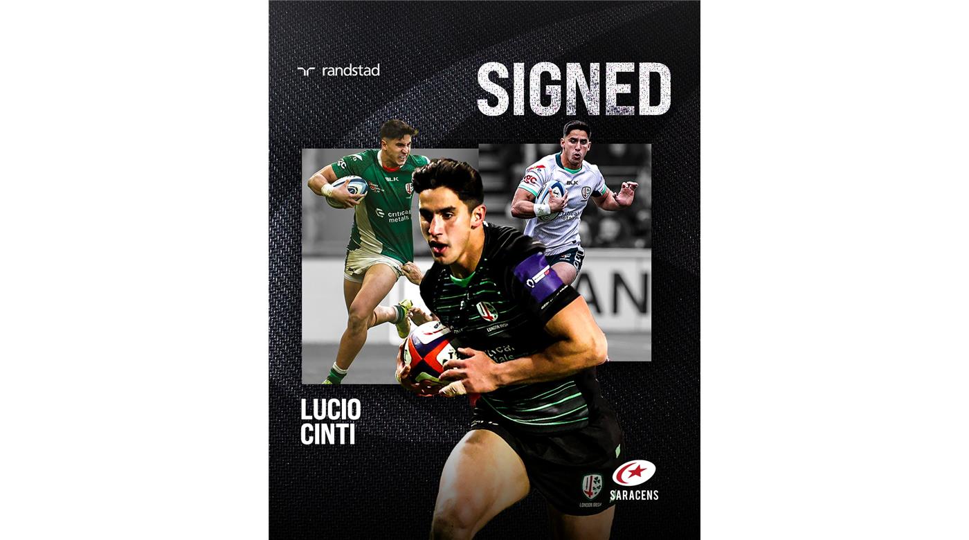 SARACENS CON LUCIO CINTI Y JUAN GONZÁLEZ SUPERARON DE VISITA AL GLOUCESTER