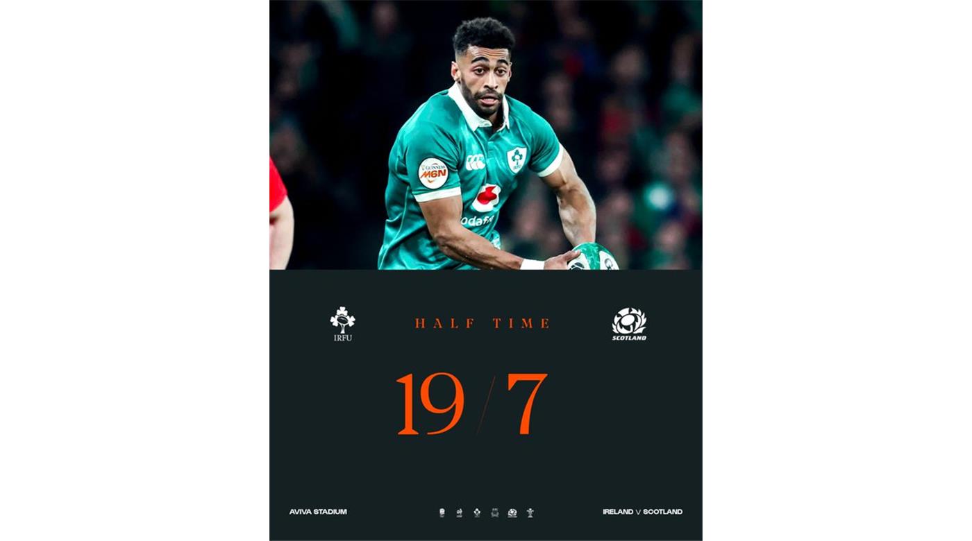 IRLANDA DERROTÓ A ESCOCIA Y ESPERA UN TRIUNFO INGLÉS